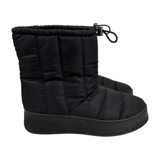 M. Gemi Shoes - M.Gemi Gaia Boots EU 38 Black Puffer Quilted Plush Lined Italy Water Resistant